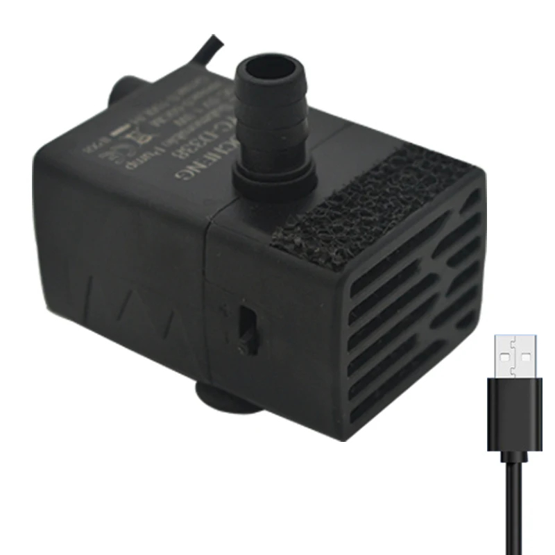 Marine Aquarium Water - ปั๊มน้ำแบบจุ่มใต้น้ำ USB สำหรับตู้ปลา, ปั๊มกรองน้ำขนาดเล็ก 5V 5W