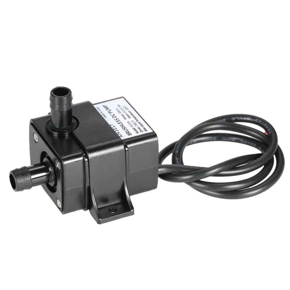 Marine Aquarium Water - เครื่องอุปกรณ์ปั๊มน้ำมันน้ำขนาดเล็กไร้แปรง DC12V ขนาดเล็กที่เงียบเป็นพิเศษกันน้ำได้น้ำพุใต้น้ำ240L หมุนเวียนสำหรับตู้ปลา/ชม. 5W ลิฟต์3M