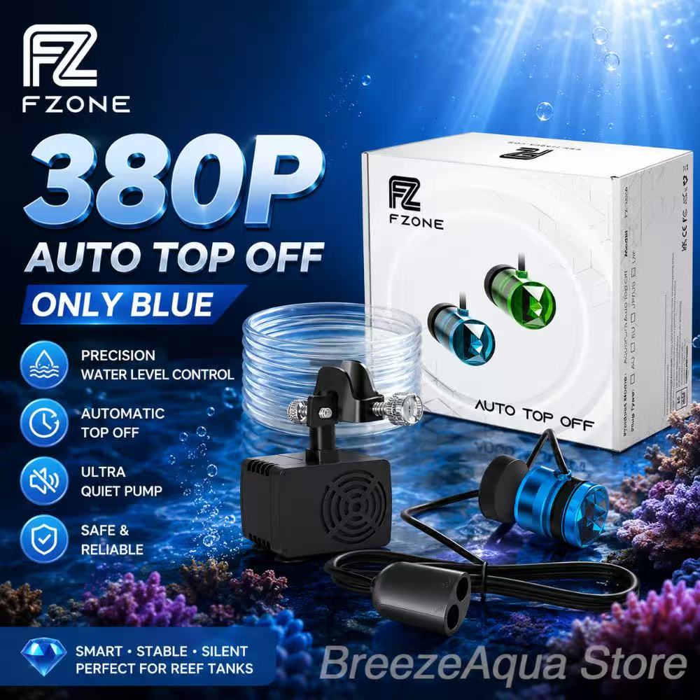 Marine Aquarium Water - ระบบเติมน้ำอัตโนมัติ FZONE ATO-380P สำหรับตู้ปลา พร้อมปั๊มน้ำอัจฉริยะ อุปกรณ์เสริมอัตโนมัติสำหรับตู้ปลา