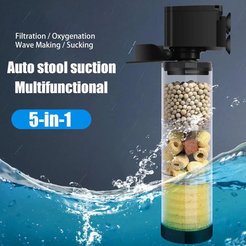 220V 50Hz Silent Filter สําหรั - Marine Aquarium Water บทวิจารณ์และราคา