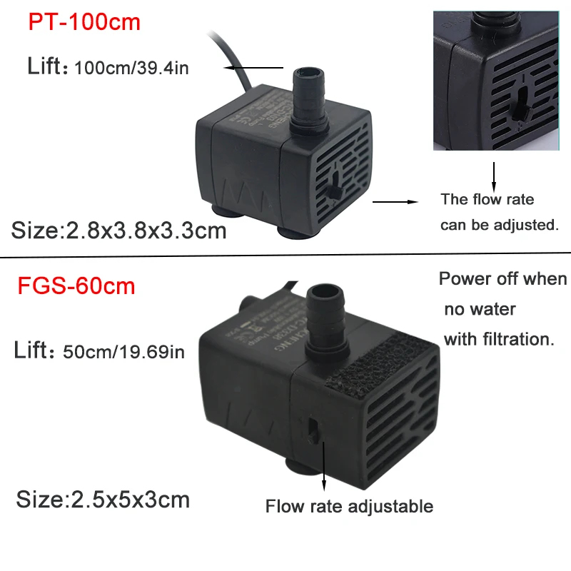 ปั๊มน้ำแบบจุ่มใต้น้ำ USB สำหรั - Marine Aquarium Water บทวิจารณ์และราคา